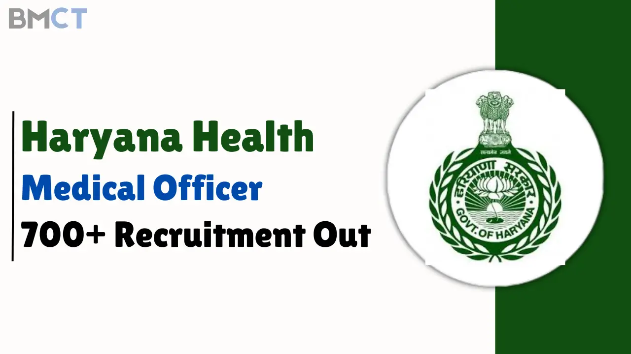 Haryana Health Medical Officer Recruitment 2024