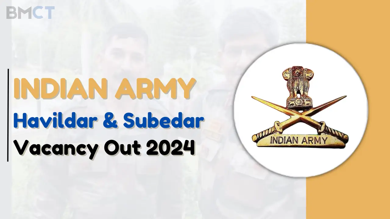 Indian Army Havildar and Subedar Recruitment 2024