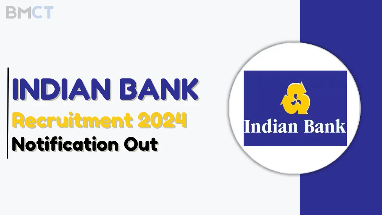 Indian Bank Apprentice Recruitment 2024