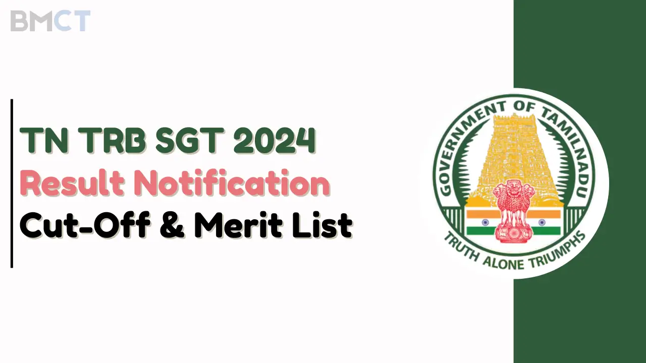 TN TRB SGT Result 2024