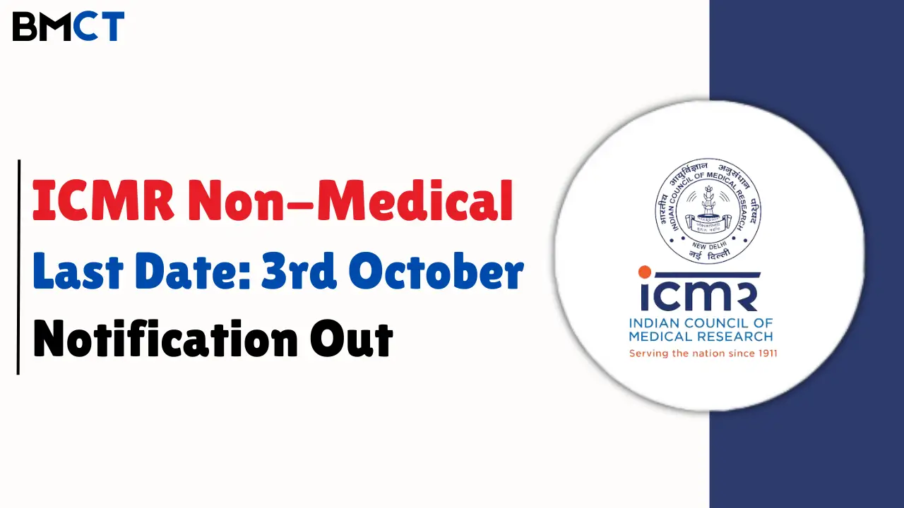 ICMR Non Medical Recruitment 2024