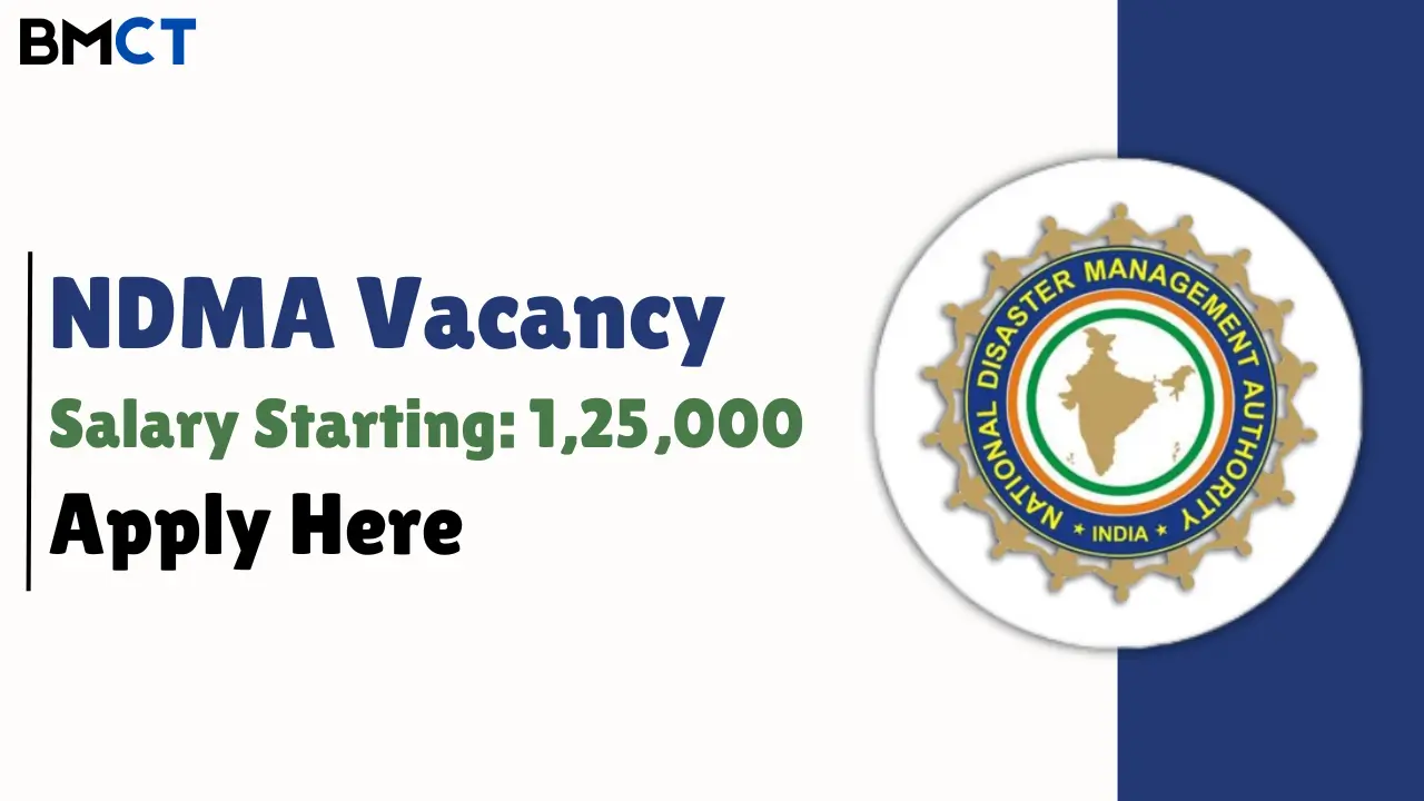 NDMA lead senior consultant recruitment 2024