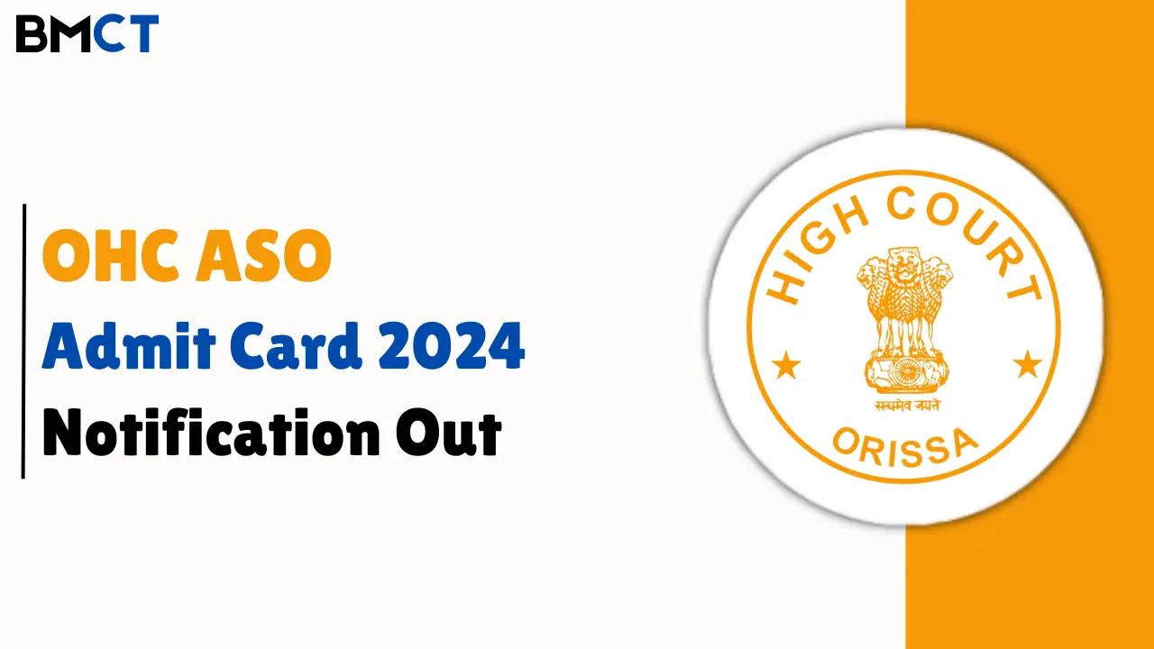 OHC ASO Admit Card 2024