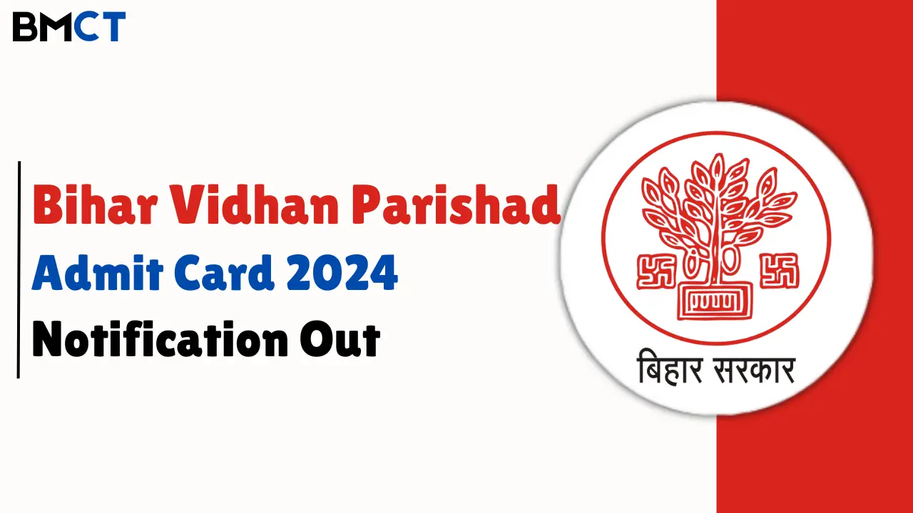 Bihar Vidhan Parishad Admit Card 2024