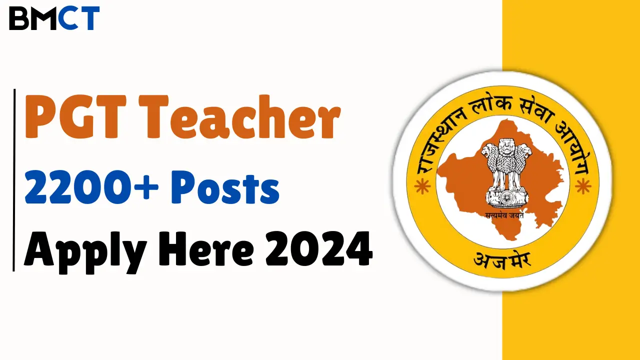 RPSC PGT Lecturer Teacher Recruitment 2024