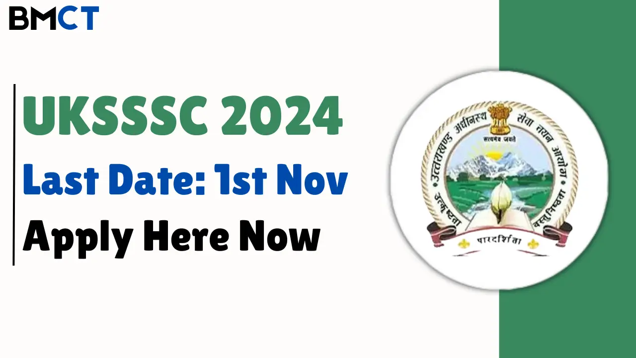 UKSSSC Junior Assistant, DEO, MET Recruitment 2024