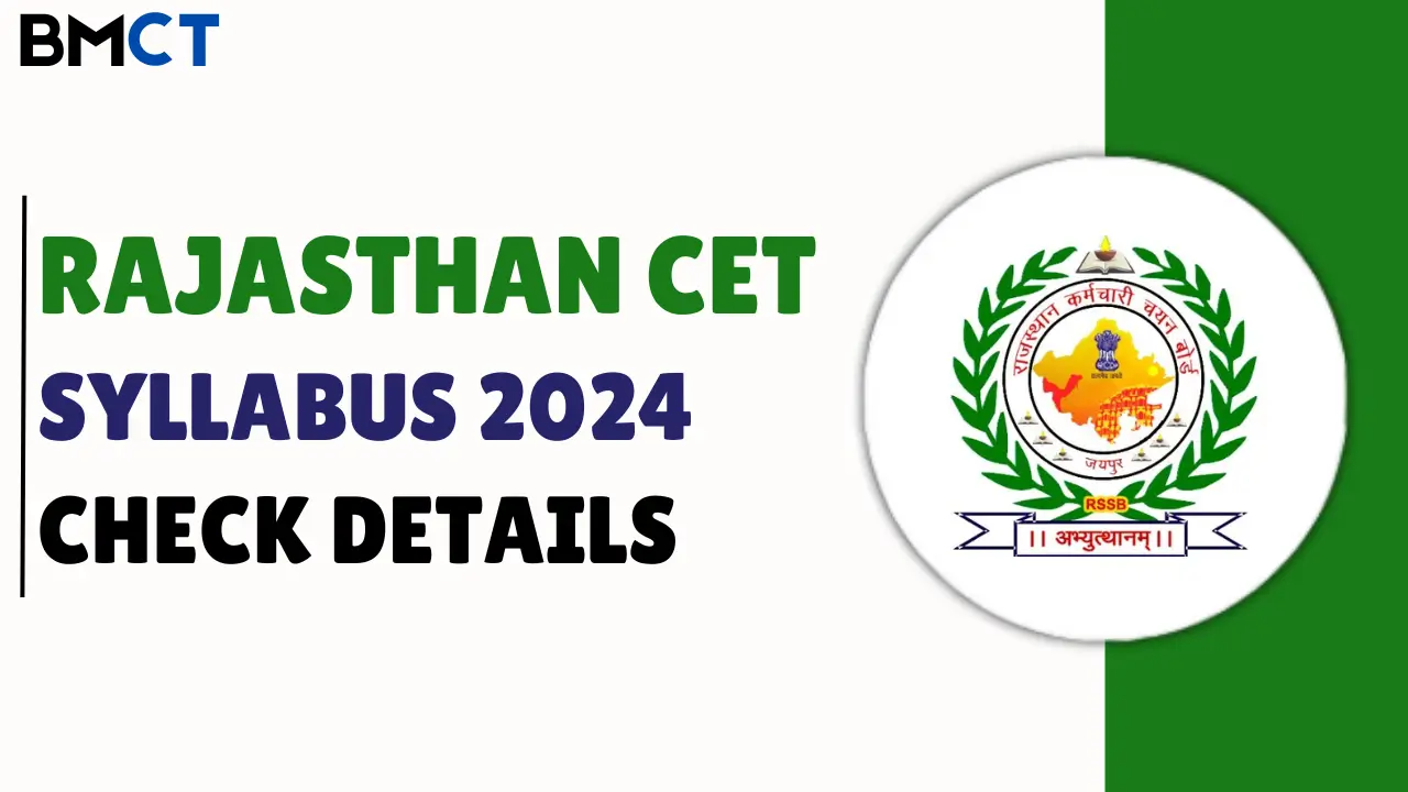 Rajasthan CET Syllabus