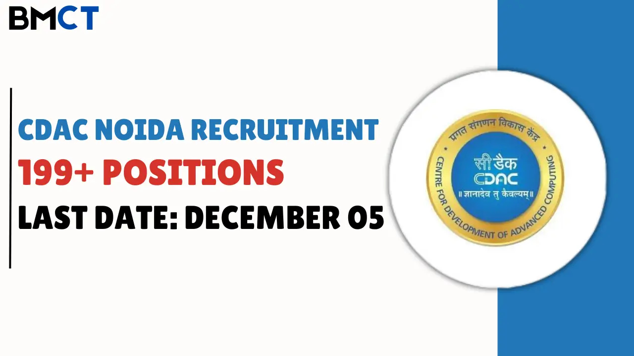 CDAC Noida Recruitment