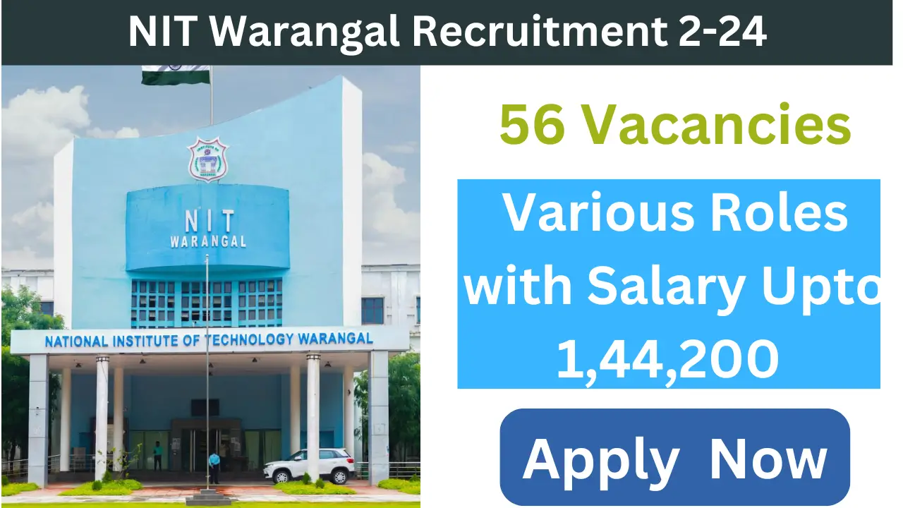 NIT Warangal Recruitment 2024